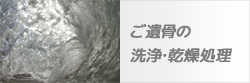 ご遺骨の洗浄・乾燥処理